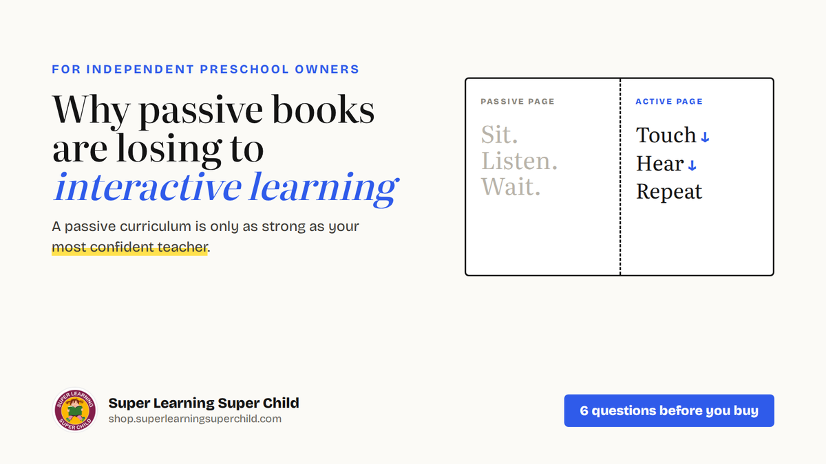 Why Passive Preschool Books Are Losing to Interactive Learning, and What Actually Works Instead