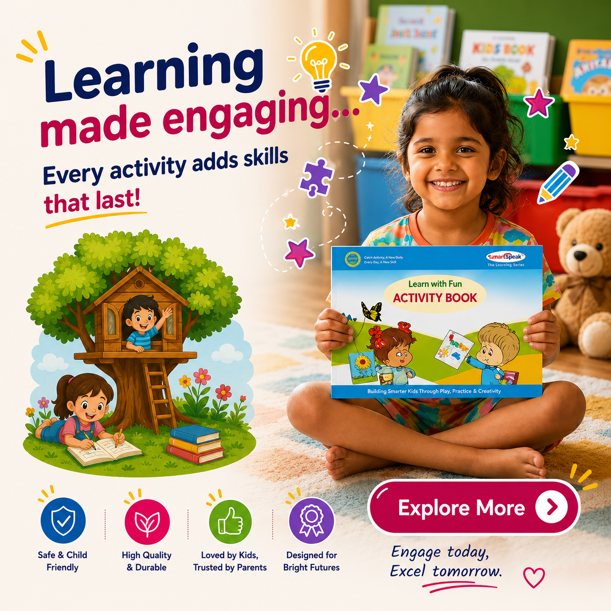 Smart Speak Reader with 5 Interactive Learning Books ✨
