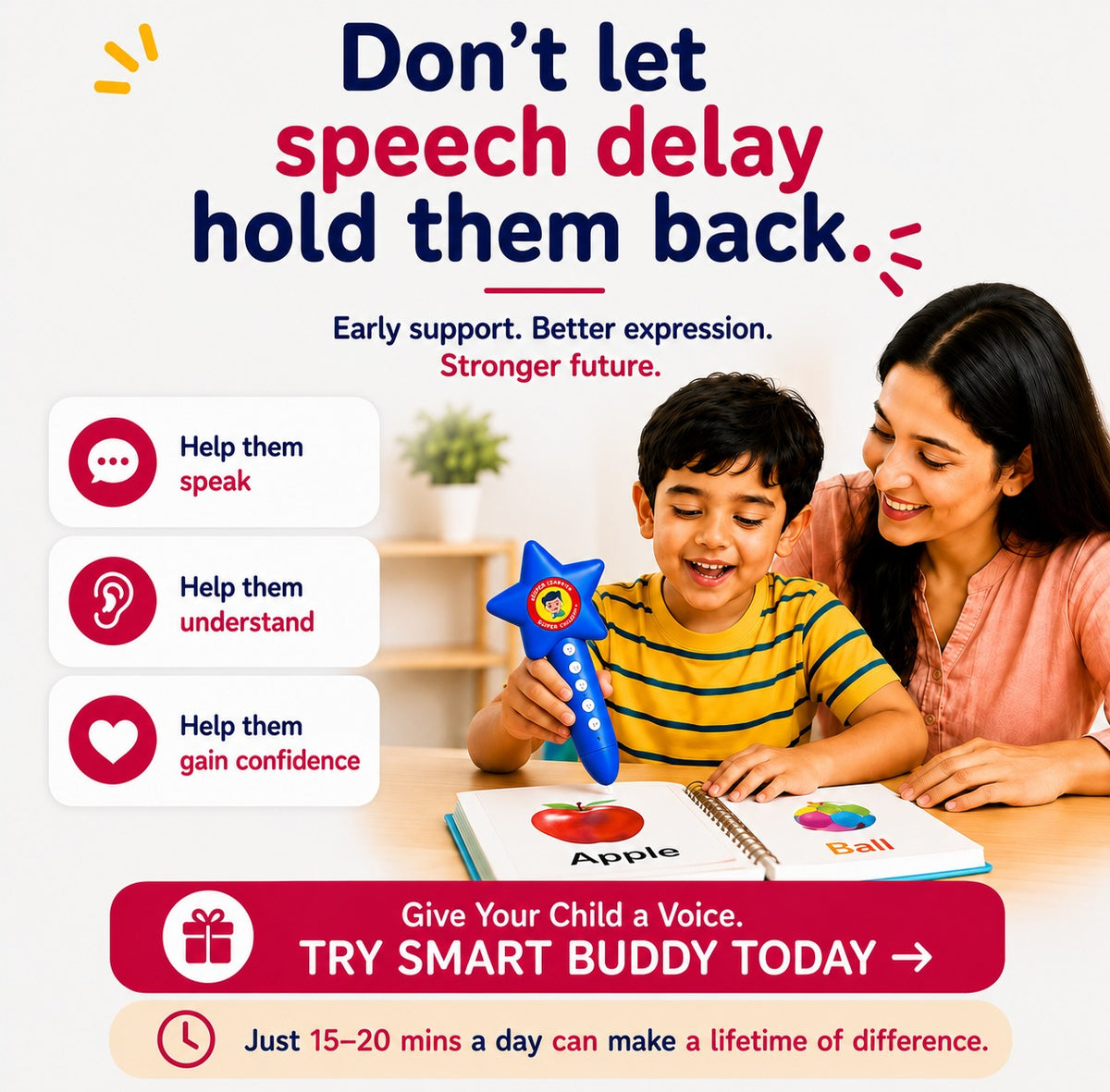 SmartBuddy — Interactive Speech Development Solution For Ages 2-6 Years Old
