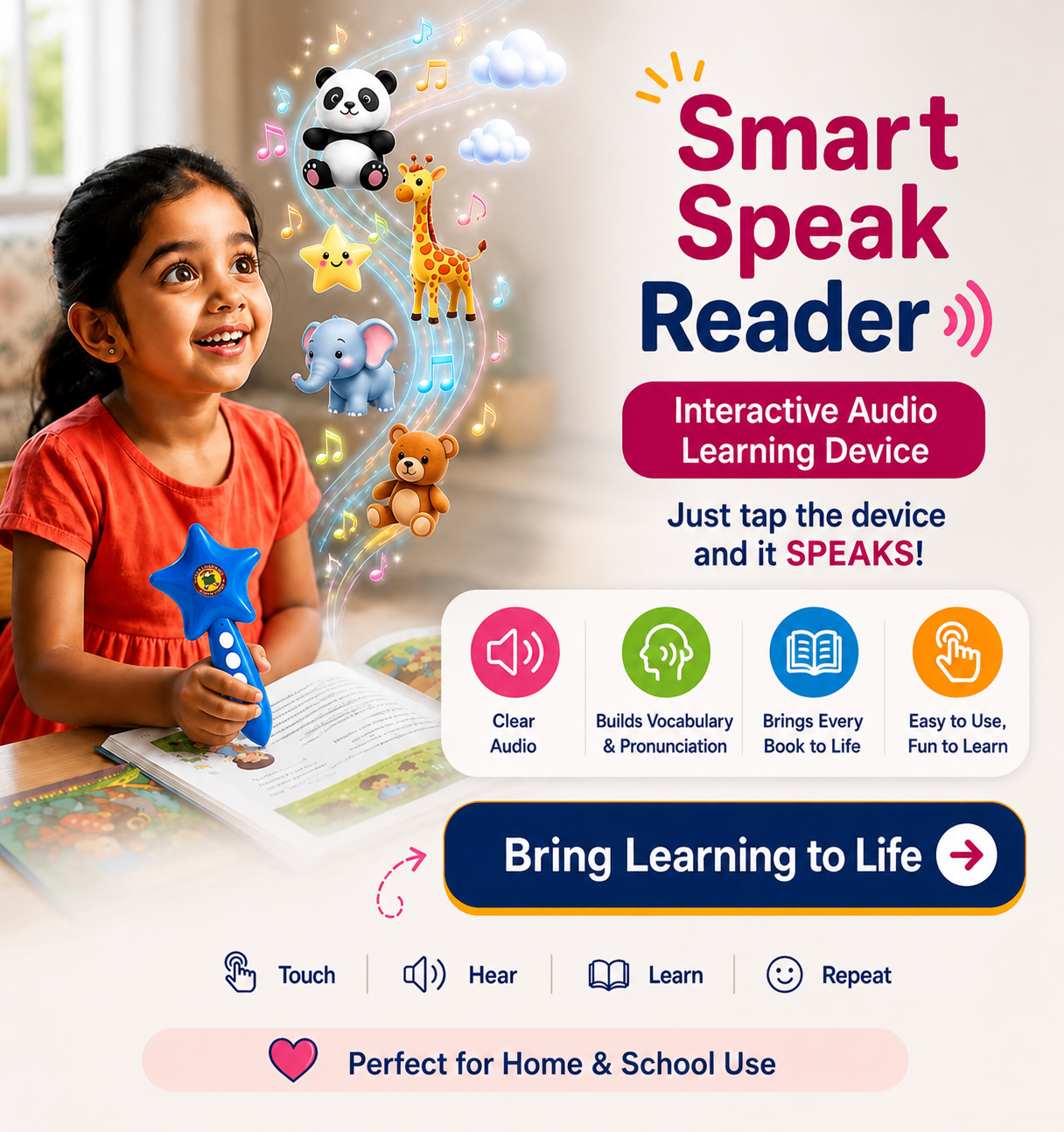 Smart Buddy – The Complete Screen-free Learning Solution For Kids Aged 2 To 6 Years