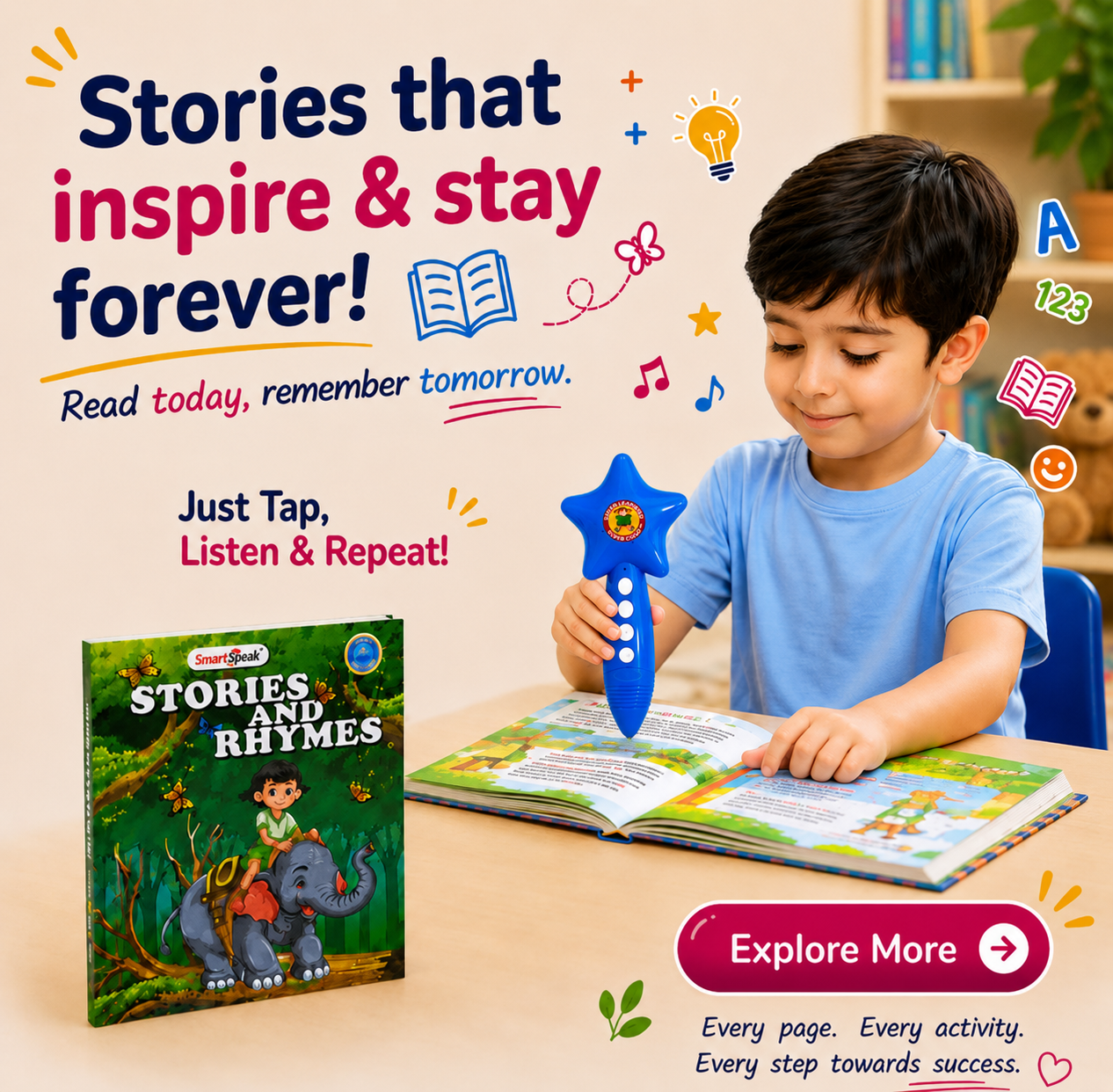 Smart Buddy – The Complete Screen-free Learning Solution For Kids Aged 2 To 6 Years