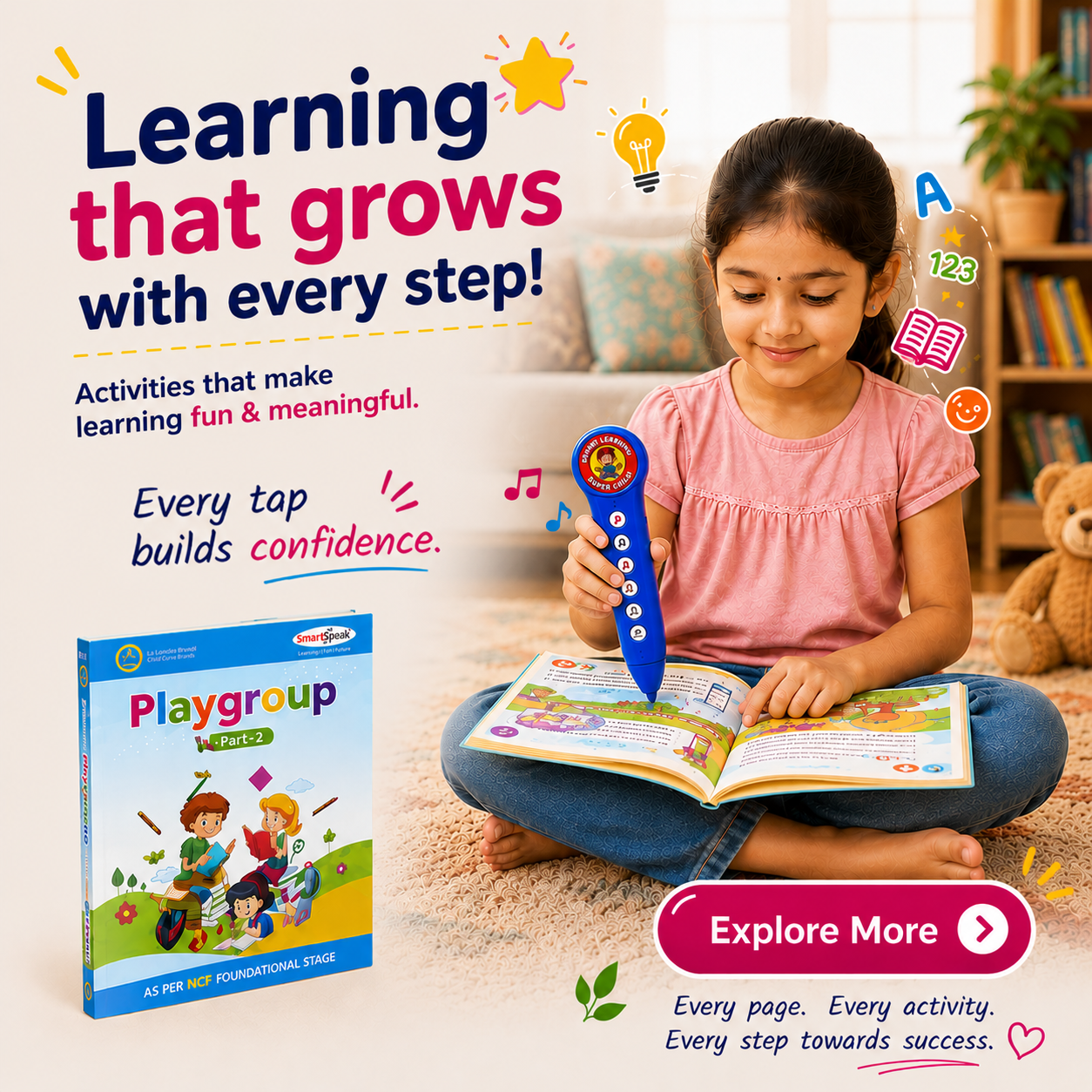 Smart Speak Reader with 5 Interactive Learning Books ✨