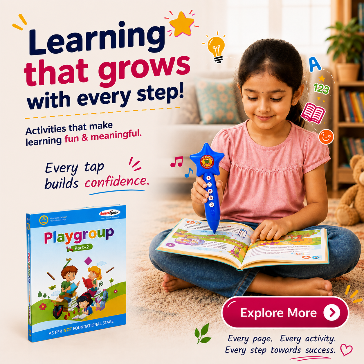 Smart Buddy – The Complete Screen-free Learning Solution For Kids Aged 2 To 6 Years