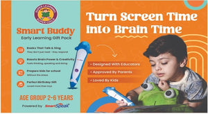 🧠 Smart Buddy – Early Learning Gift Set (With SmartSpeak Reader)  – Activity, Sticker, Stories, Playgroup1 & 2  (Set of 5 Books )