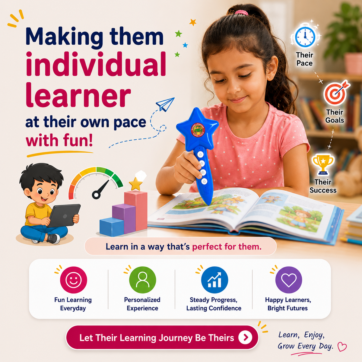 Smart Buddy – The Complete Screen-free Learning Solution For Kids Aged 2 To 6 Years